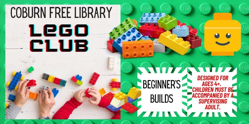 vejledning tabe død Kid's Lego Club – Coburn Free Library